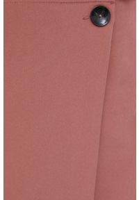 only - Only spódnica kolor różowy mini rozkloszowana. Kolor: różowy. Materiał: tkanina. Wzór: gładki #4