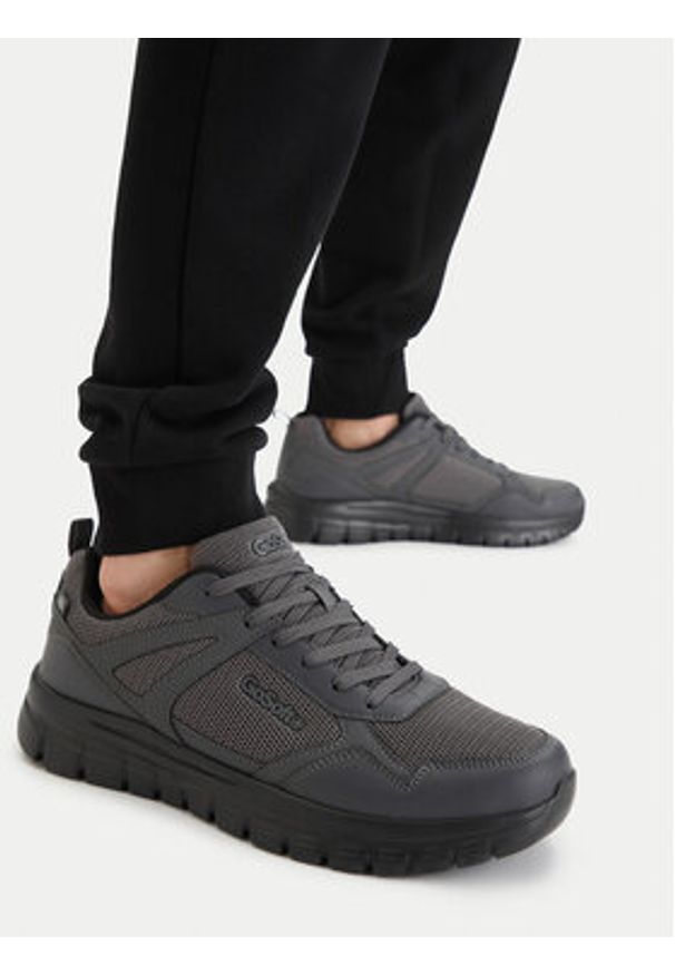 Go Soft Sneakersy CEO-25723 Szary. Kolor: szary. Materiał: materiał