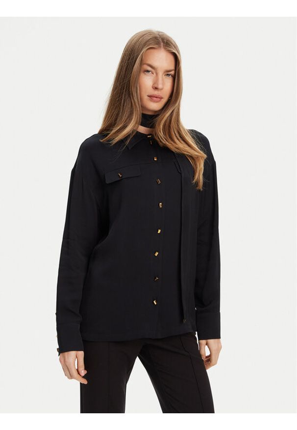 Marciano Guess Koszula 5YGH13 7356A Czarny Regular Fit. Kolor: czarny. Materiał: wiskoza