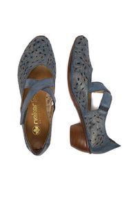 Rieker Półbuty 43773-12 Granatowy. Kolor: niebieski. Materiał: skóra #3