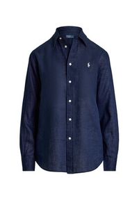 Polo Ralph Lauren Koszula 211970730519 Granatowy Classic Fit. Typ kołnierza: polo. Kolor: niebieski. Materiał: len #2