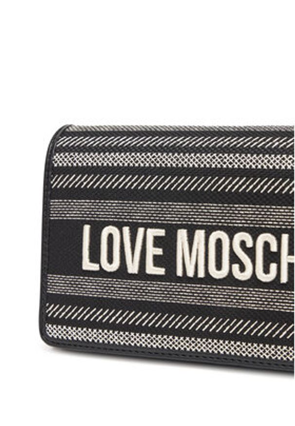 Love Moschino - LOVE MOSCHINO Torebka JC4241PP0MKO100A Czarny. Kolor: czarny. Materiał: skórzane