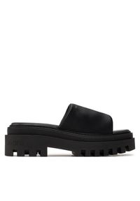 Calvin Klein Jeans Klapki Toothy Combat Sandal In Dc YW0YW01339 Czarny. Kolor: czarny