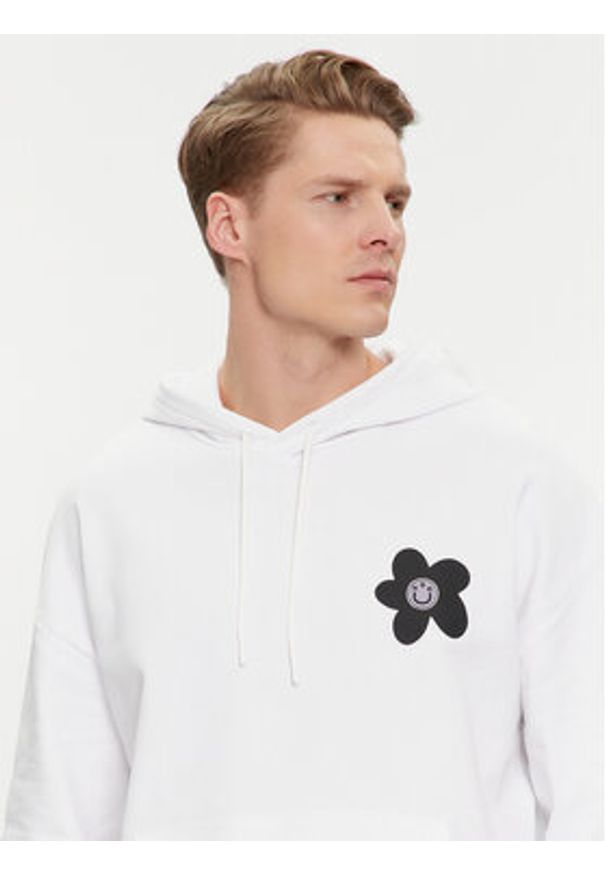 Hugo Bluza Nolumbine 50515648 Biały Relaxed Fit. Kolor: biały. Materiał: bawełna