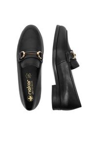 Rieker Loafersy 46262-01 Czarny. Kolor: czarny. Materiał: skóra #8