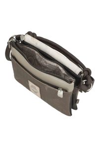 Listonoszka damska Anekke, z klapką z dekoracyjnym nadrukiem i krótką rączką z ozdobnymi węzłami wyposażona w dodatkowy pasek na ramię, wielokolorowa. Kolor: biały. Wzór: nadruk. Styl: casual, elegancki. Rodzaj torebki: na ramię #5