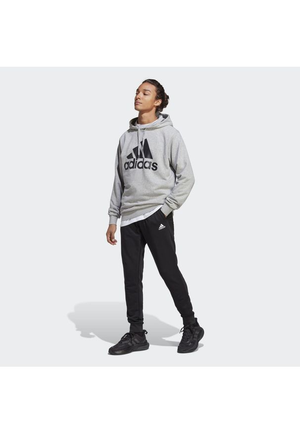 Adidas - Big Logo Terry Track Suit. Kolor: czarny, szary, wielokolorowy. Materiał: dresówka, materiał. Sport: fitness