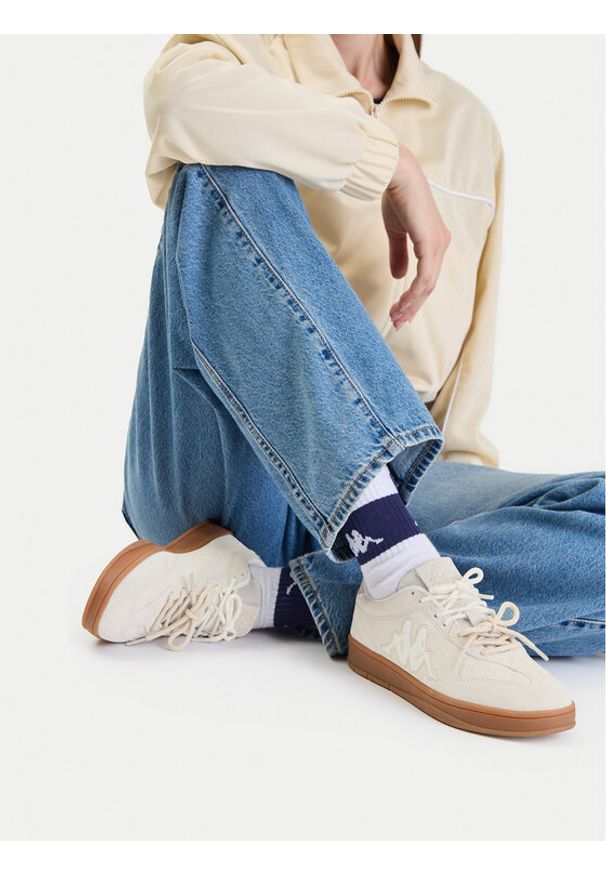 Kappa Sneakersy CEO-WP40-24880H Beżowy jasny. Kolor: beżowy. Materiał: skóra, zamsz