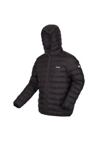Regatta - Męska Ocieplana Kurtka Z Kapturem Marizion. Typ kołnierza: kaptur. Kolor: czarny. Materiał: puch. Sport: turystyka piesza #1