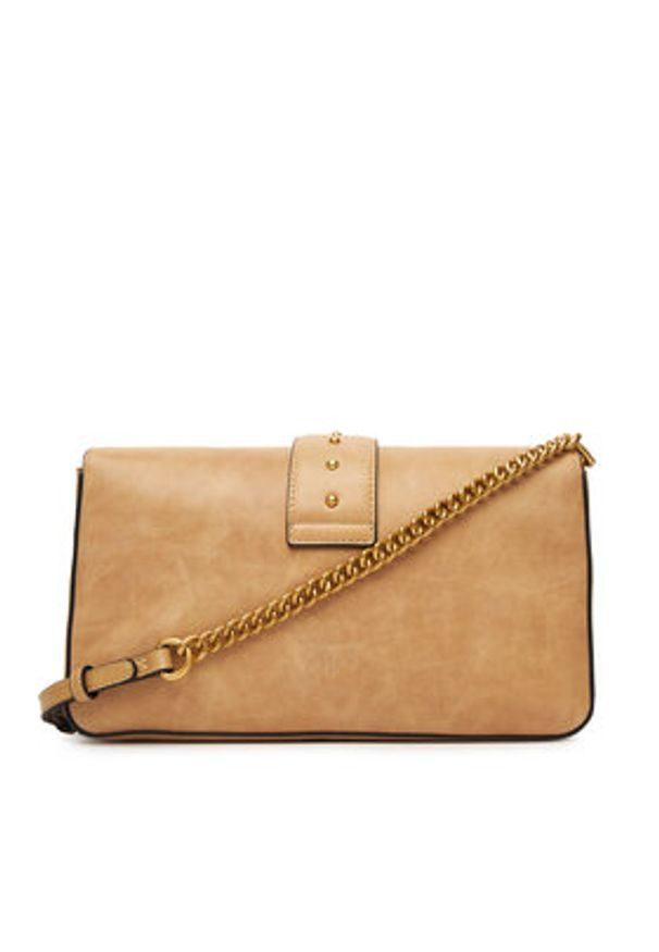 Pinko - PINKO Torebka Love One Classic Slouchy Fl PE 25 PLTT 104524 A2C2 Beżowy. Kolor: beżowy. Materiał: skórzane