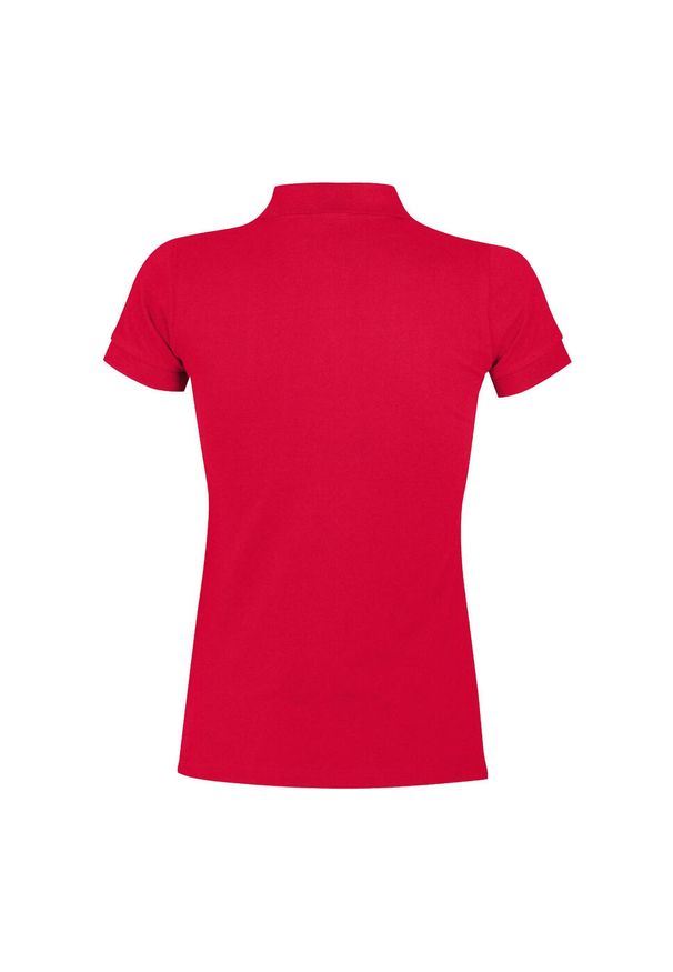 SOL'S - Damska Koszulka Polo Portland. Typ kołnierza: polo. Kolor: czerwony