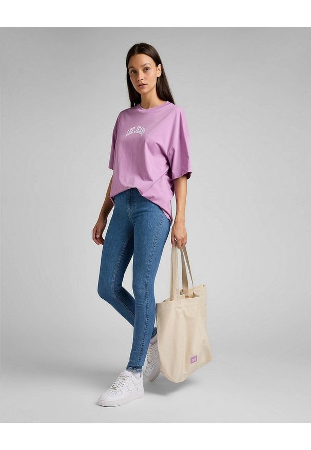 Lee - LEE IVY DAMSKIE SPODNIE JEANSOWE LIGHT WASH L32EFAMR 112320158