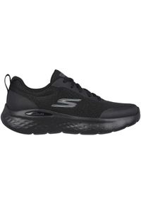 skechers - Adidasy Skechers Go Run Lite - Inerti, Kobiety. Kolor: czarny. Materiał: materiał. Sport: bieganie