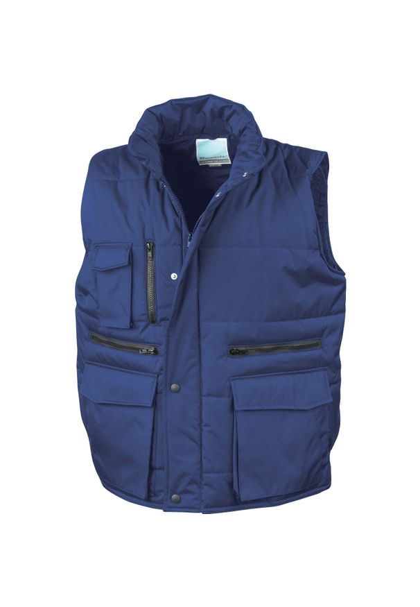 RESULT - Kamizelki puchowe Result Matelassé Ripstop. Kolor: niebieski. Materiał: puch