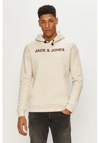 Jack & Jones - Bluza. Okazja: na co dzień. Kolor: szary. Materiał: dzianina. Wzór: gładki. Styl: casual #1