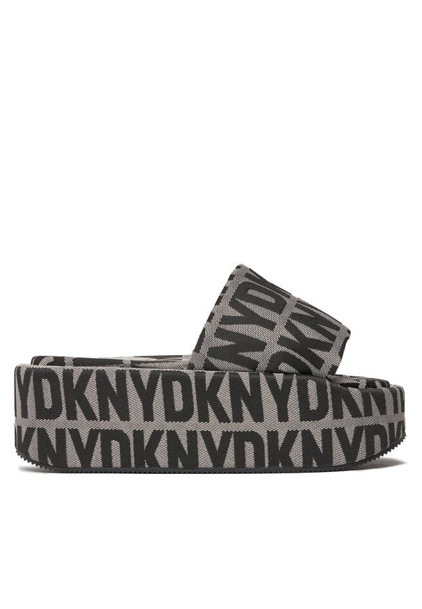 Klapki DKNY. Kolor: czarny