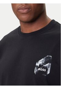 BOSS T-Shirt 50546374 Czarny Relaxed Fit. Kolor: czarny. Materiał: bawełna #4