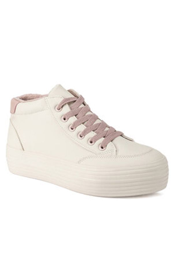 Jenny Fairy Sneakersy WFA3010-1 Écru. Materiał: skóra