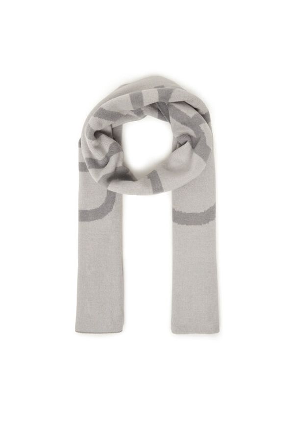 Calvin Klein Szalik LV04D8030G Beżowy. Kolor: szary. Materiał: wełna