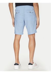 TOMMY HILFIGER - Tommy Hilfiger Szorty materiałowe Harlem MW0MW37804 Niebieski Regular Fit. Kolor: niebieski. Materiał: len