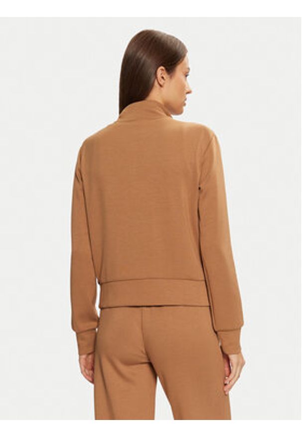 Guess Bluza V5RQ17 KCOB2 Brązowy Regular Fit. Kolor: brązowy. Materiał: syntetyk