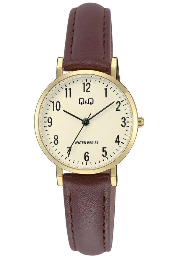 Zegarek QQ C66A-001P damski klasyczny złoty 31 mm .. Kolor: złoty. Styl: klasyczny