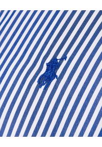 Ralph Lauren - RALPH LAUREN - Koszula w prążki z logo Custom Fit. Typ kołnierza: polo. Kolor: biały. Materiał: bawełna. Wzór: prążki #3