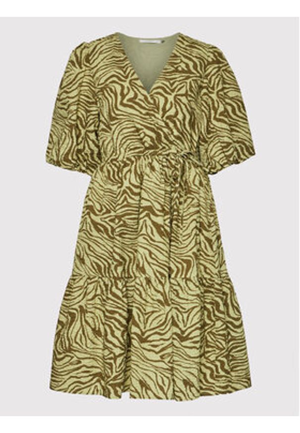 GESTUZ - Gestuz Sukienka codzienna Averygz 10905399 Zielony Loose Fit. Okazja: na co dzień. Kolor: zielony. Materiał: bawełna. Typ sukienki: proste. Styl: casual