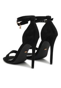 DeeZee Sandały LB0607-1 Czarny. Kolor: czarny. Materiał: materiał #3