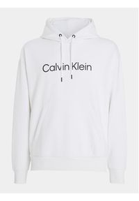 Calvin Klein Bluza Hero K10K111345 Biały Regular Fit. Kolor: biały. Materiał: bawełna #6