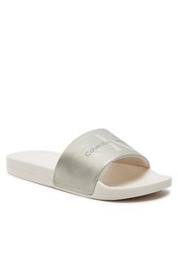 Calvin Klein Jeans Klapki Slide Ny Pearl YW0YW01243 Niebieski. Kolor: niebieski. Materiał: syntetyk