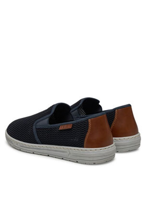 Rieker Półbuty 08676-14 Granatowy. Kolor: niebieski. Materiał: materiał