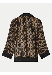 DKNY Piżama YI90017 Brązowy Regular Fit. Kolor: brązowy. Materiał: syntetyk #2