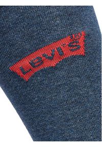 Levi's® Zestaw 3 par wysokich skarpet męskich 37157-1019 Granatowy. Kolor: niebieski. Materiał: bawełna, materiał #2