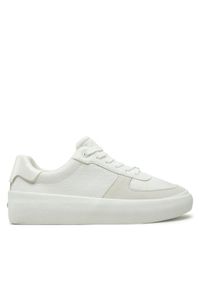 Calvin Klein Sneakersy Vulc Lace Up - Mono HW0HW02293 Biały. Kolor: biały. Materiał: skóra