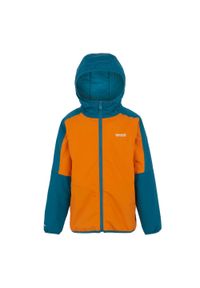 Odblaskowa kurtka przeciwdeszczowa dla dzieci Regatta Volcanics VIII. Kolor: pomarańczowy. Styl: sportowy. Sport: turystyka piesza #1