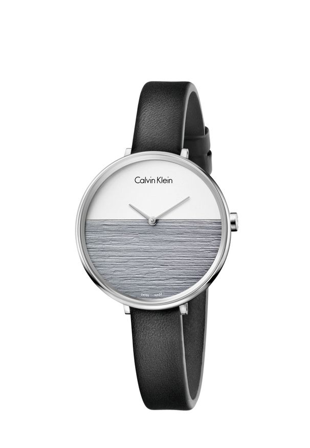 Calvin Klein - Zegarek Damski CALVIN KLEIN RISE K7A231C3. Materiał: skóra