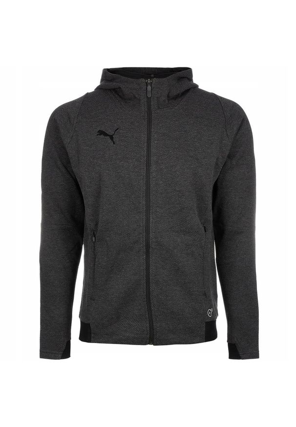 Puma - Bluza rozpinana z kapturem męska sportowa dryCELL PUMA FINAL CASUALS HOODED JACK. Typ kołnierza: kaptur. Kolor: szary