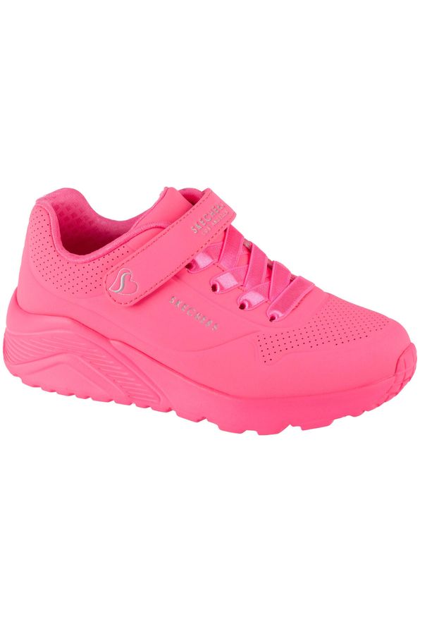 skechers - Buty do chodzenia dla dzieci Skechers Npnk Uno Lite. Zapięcie: rzepy. Kolor: różowy. Materiał: syntetyk, tkanina, materiał. Szerokość cholewki: normalna. Sport: turystyka piesza