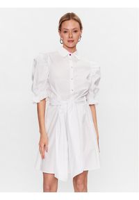 Sukienka koszulowa Fracomina. Kolor: biały. Materiał: bawełna. Typ sukienki: koszulowe #1