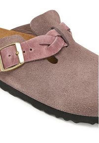 Birkenstock Klapki Boston Braided 1029122 Różowy. Kolor: różowy. Materiał: skóra, zamsz #4