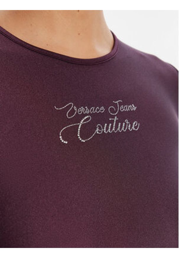 Versace Jeans Couture Body 79HAM2A1 N0008 Fioletowy Slim Fit. Kolor: fioletowy. Materiał: syntetyk