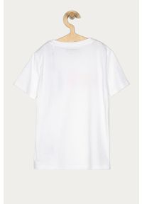 Guess - T-shirt dziecięcy 116-175 cm. Okazja: na co dzień. Kolor: biały. Materiał: bawełna, dzianina. Wzór: nadruk, aplikacja. Styl: casual #3