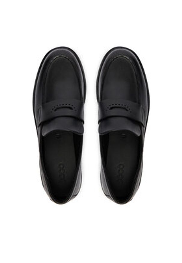 ecco - ECCO Loafersy Metropole Vienna 23133301001 Czarny. Kolor: czarny. Materiał: skóra