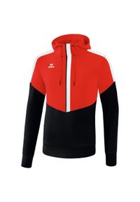 ERIMA - Dziecięca bluza z kapturem Erima Squad. Typ kołnierza: kaptur. Kolor: wielokolorowy, czarny, czerwony. Sport: fitness, piłka ręczna #1
