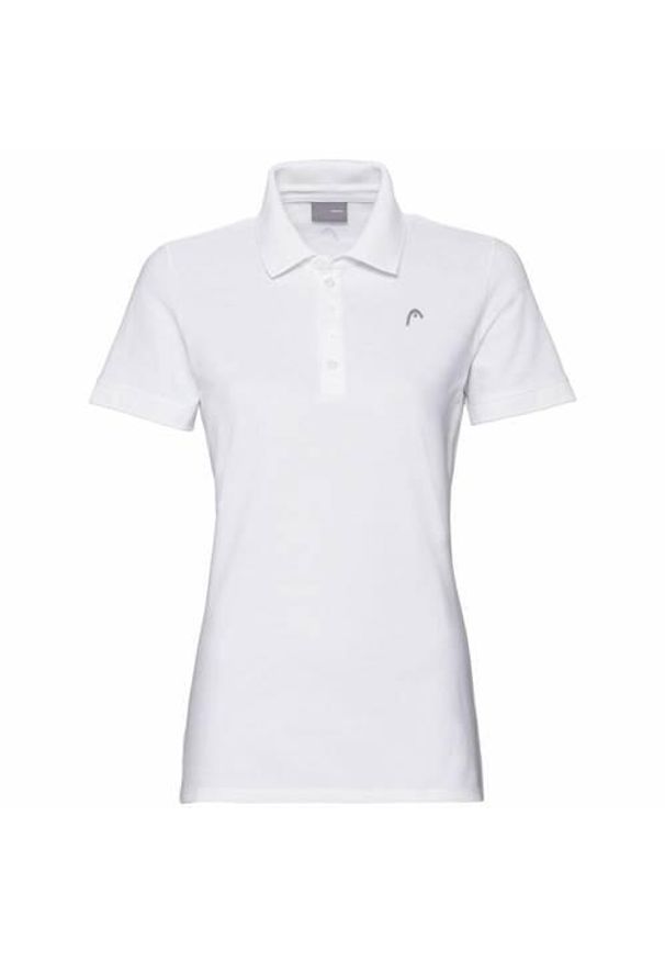 Koszulka sportowa damska Head 814289WH. Typ kołnierza: polo. Kolor: biały. Styl: sportowy