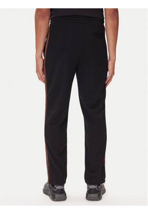 Hugo - HUGO Spodnie dresowe Derwent 50542819 Czarny Regular Fit. Kolor: czarny. Materiał: bawełna, syntetyk