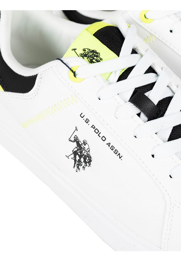 U.S. Polo Assn. Sneakersy "Rokko 001" | Rokko001 | Mężczyzna | Czarny, Biały. Kolor: biały, wielokolorowy, czarny. Materiał: skóra ekologiczna, materiał. Wzór: aplikacja