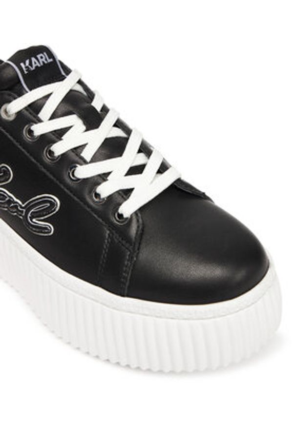Karl Lagerfeld - KARL LAGERFELD Sneakersy KL42311A Czarny. Kolor: czarny. Materiał: skóra