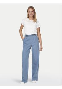 JDY Jeansy Geggo 15320844 Błękitny Wide Leg. Kolor: niebieski